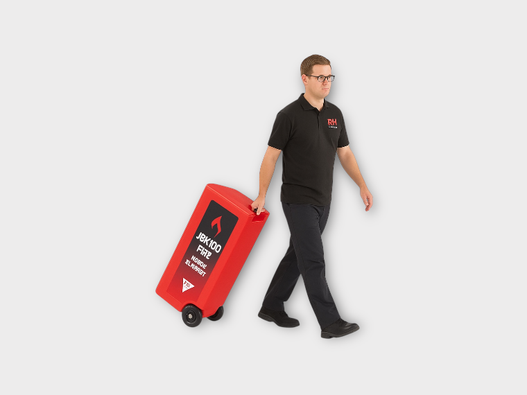 De nieuwe JBK100-BRI mobiele blusdekenwagen is verkrijgbaar