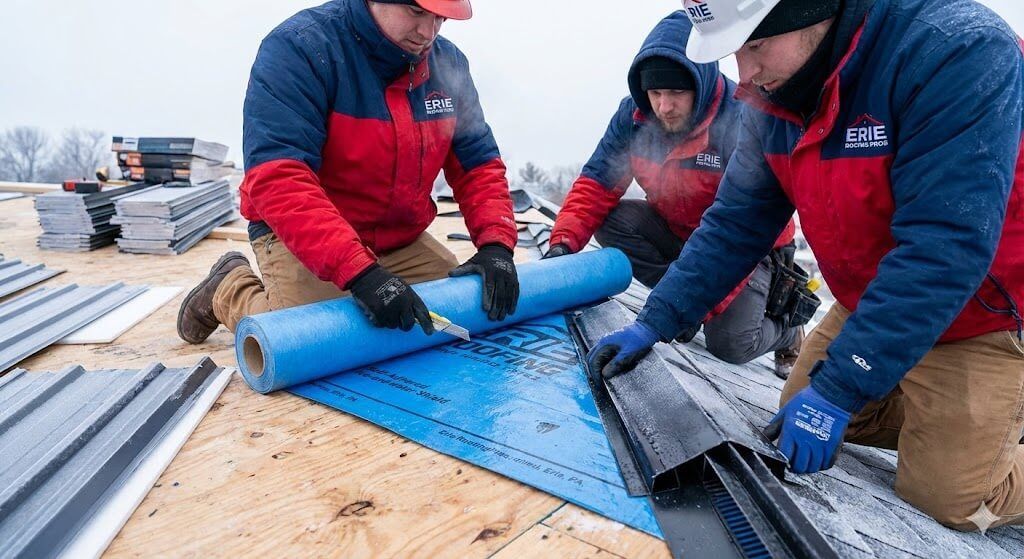 Metal Roofing Underlayment and Vent Installation By Erie Roofing Pros