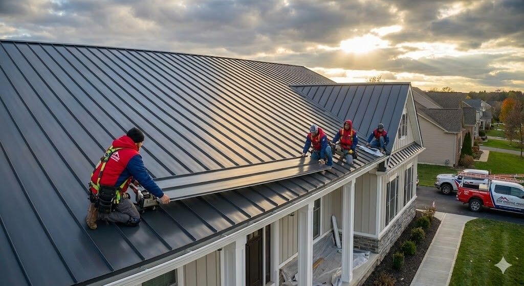 Metal Roof Installation By Erie Roofing Pros