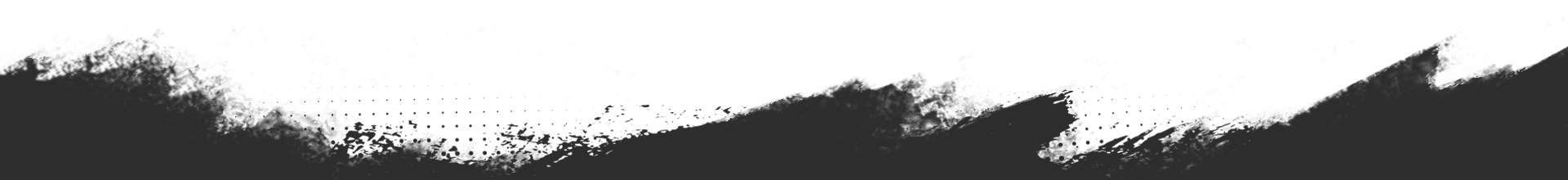 A dark, textured, horizontal band with a wave-like top edge. The top portion is white.