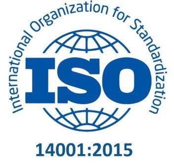 Logo della certificazione ISO 14001:2015: la scritta