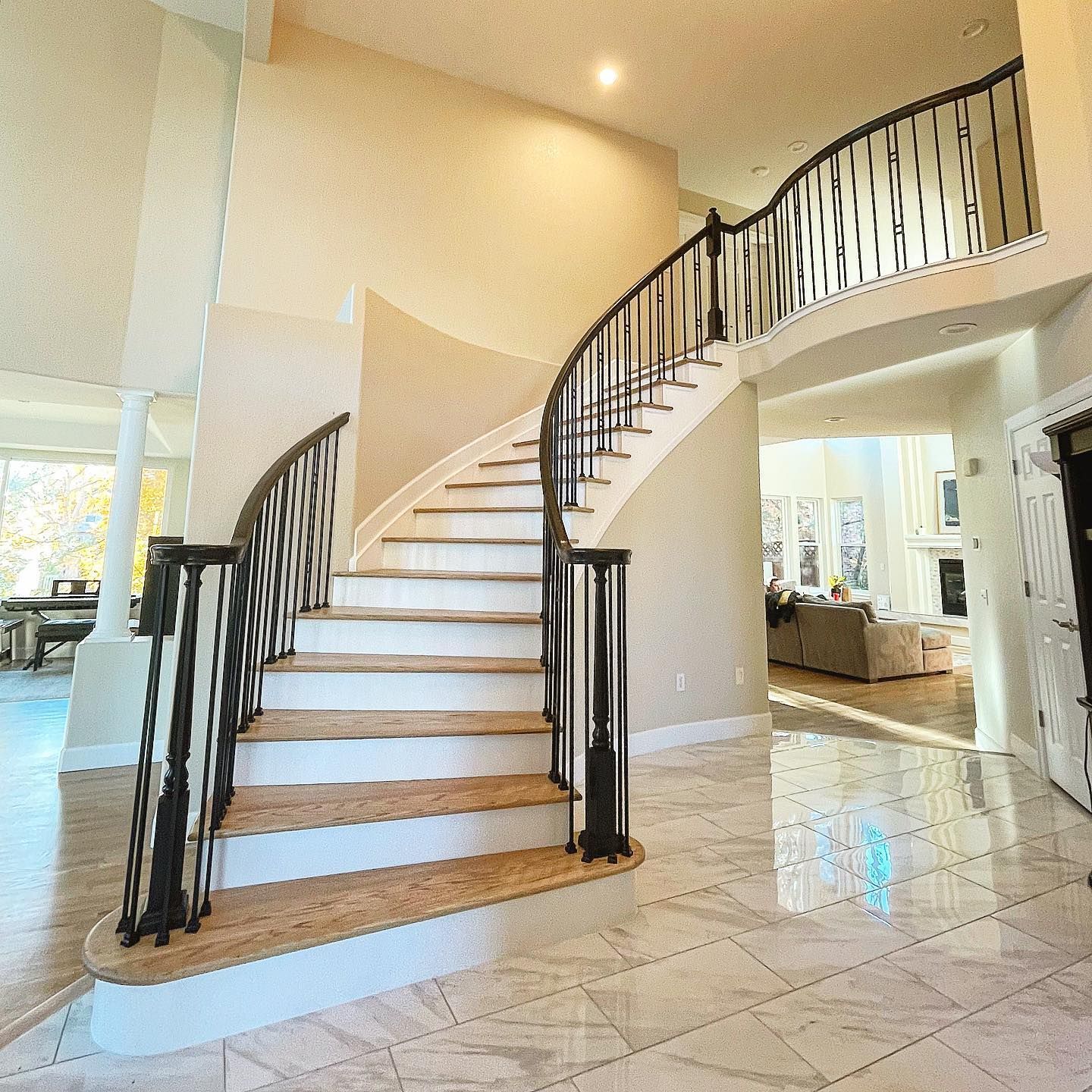 wooden staircase