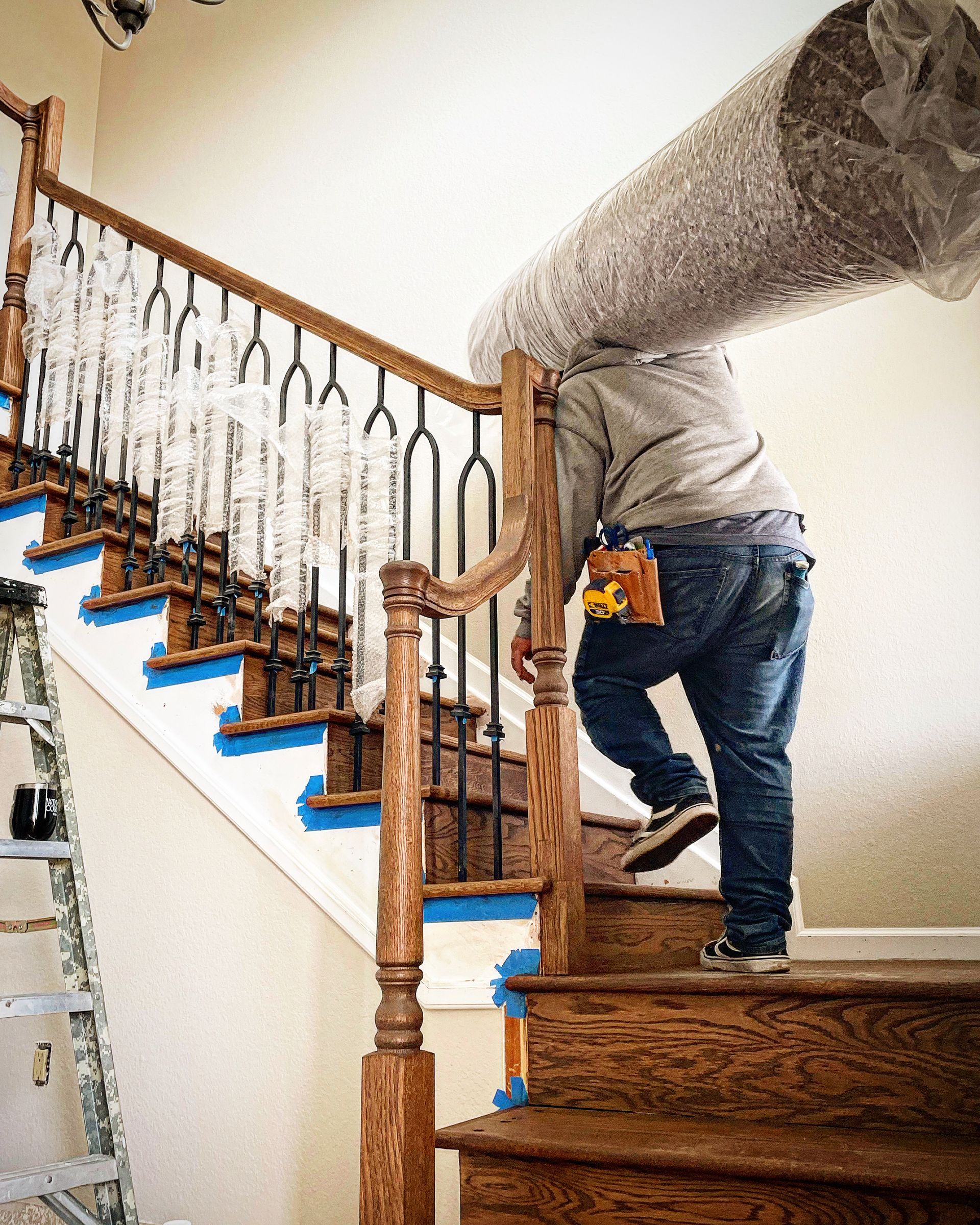 carpet on stairs
