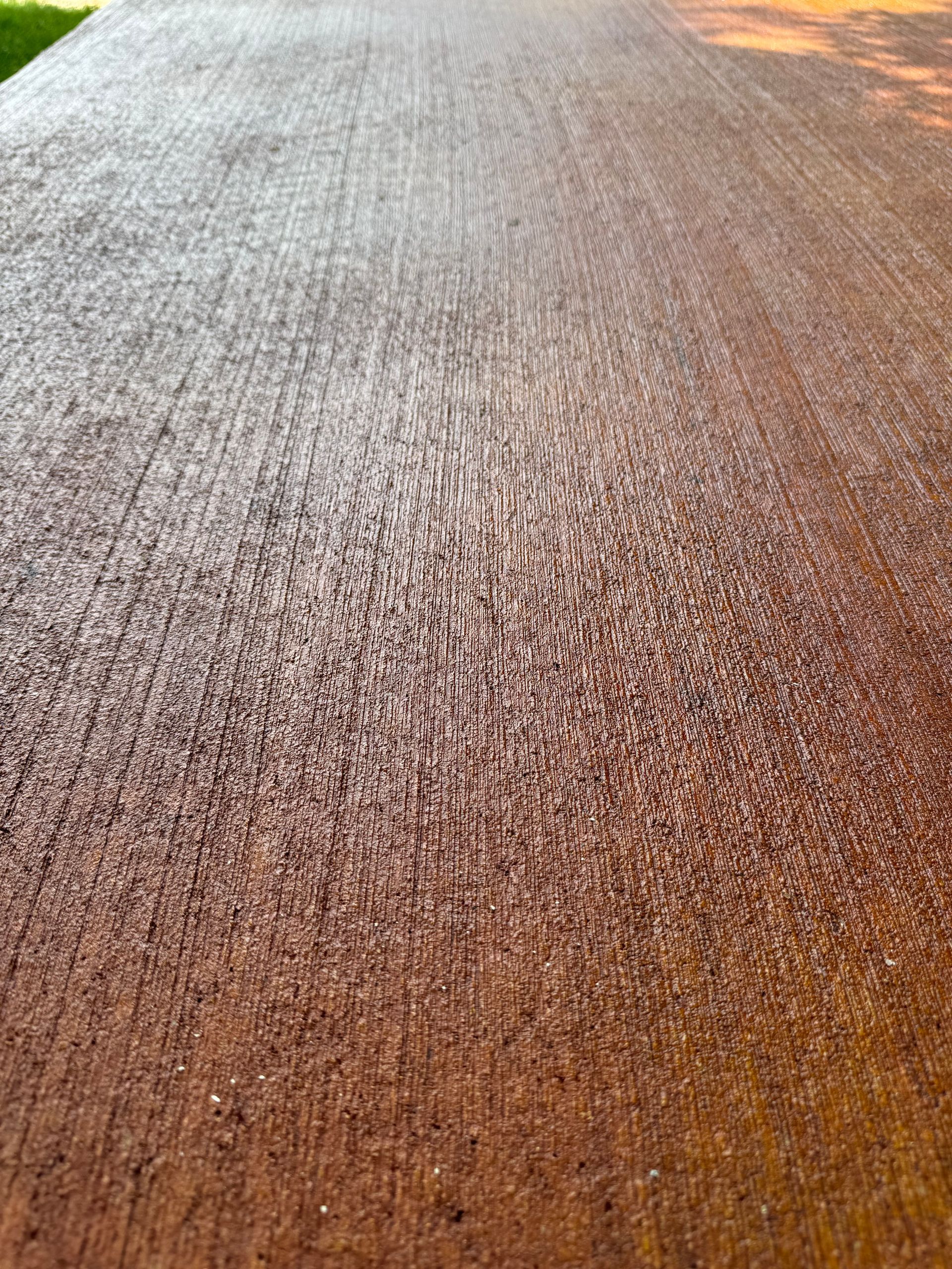 stained patio