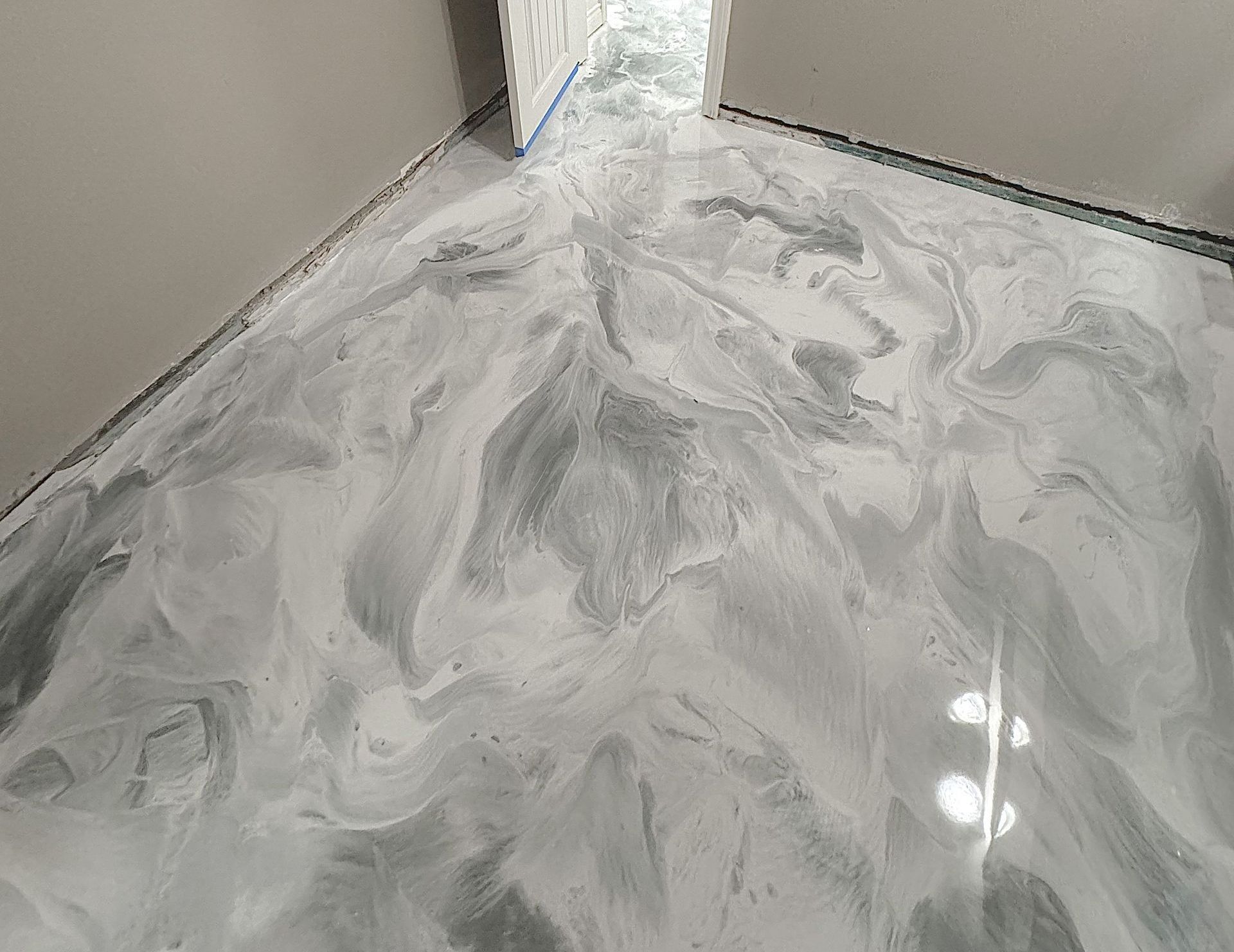 metallic floor