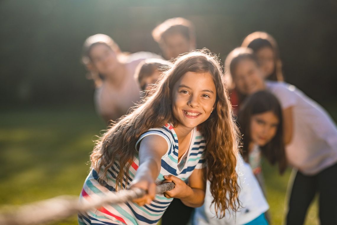 Children Playing Tag of War - Kinston, NC - Kinston Child Care Center