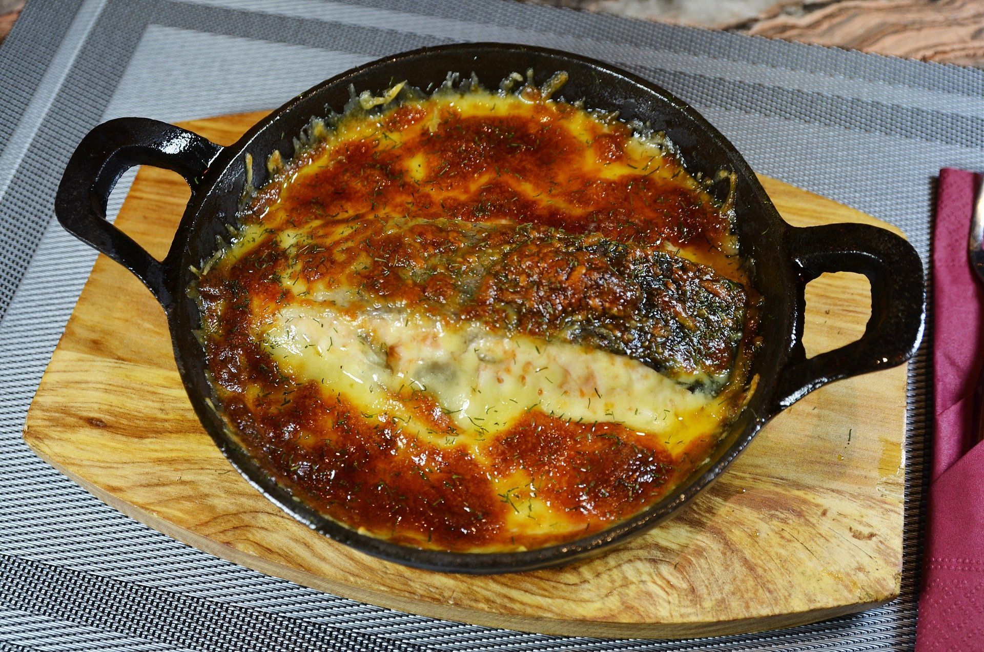 French Baked norwegian salmon