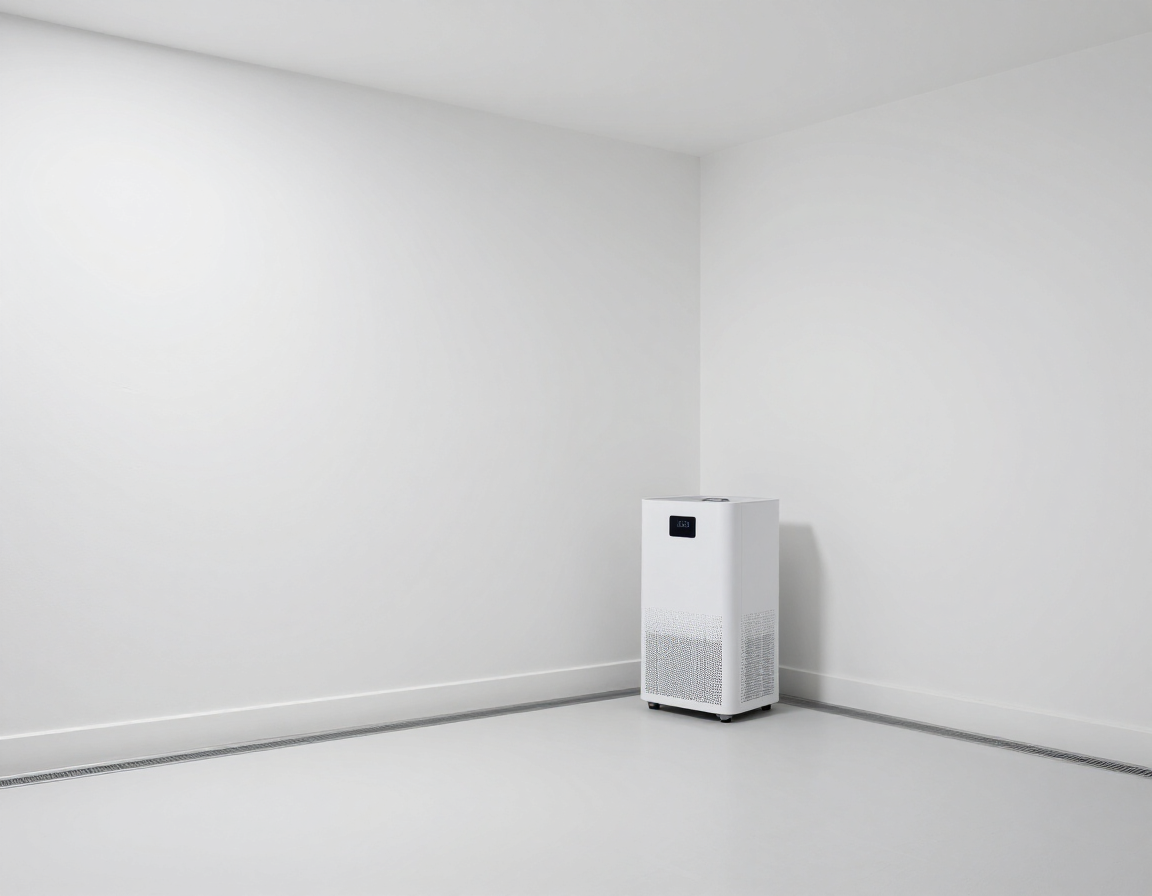 Clean bright basement corner with freshly painted walls and no moisture damage