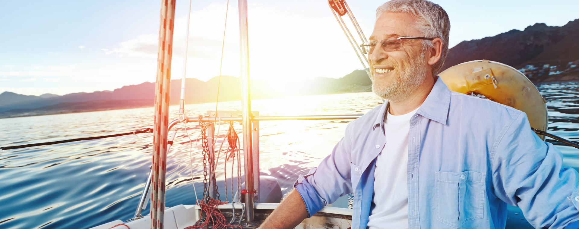 Man on a boat - Retirement Class
