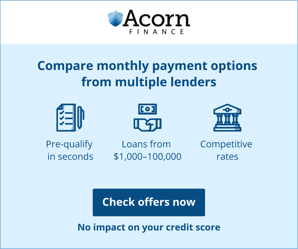 Acorn Finance monthly payment options for Merck Roofing in Jackson County, Georgia.
