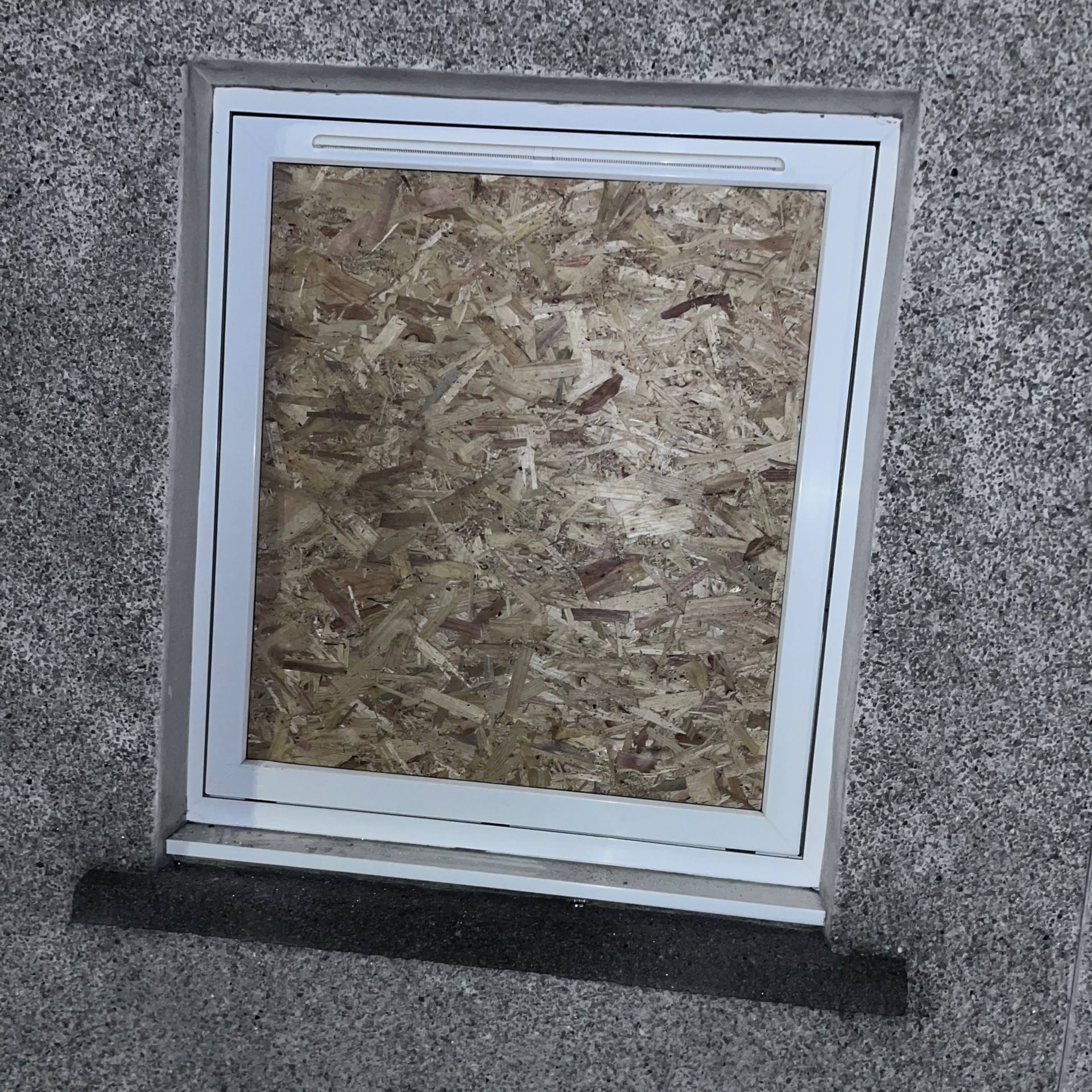 Freshly cleaned coloured patio slabs