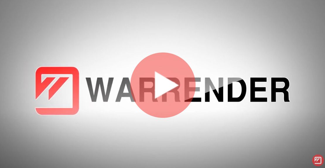 a video for Warrender with a play button in the middle .