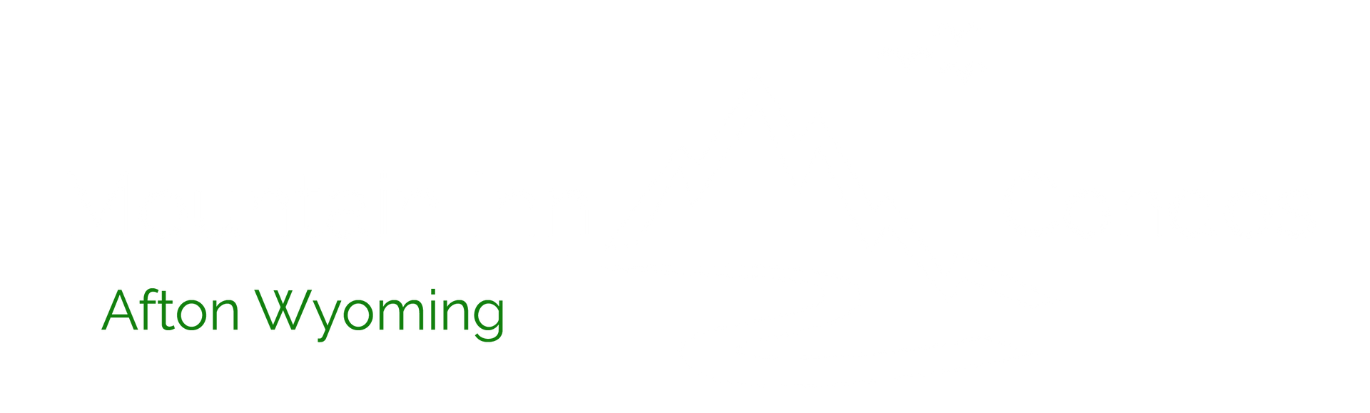 Green text reading “After Wyoming” on a white background