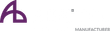 A logo for a manufacturer with a purple letter a on a white background.
