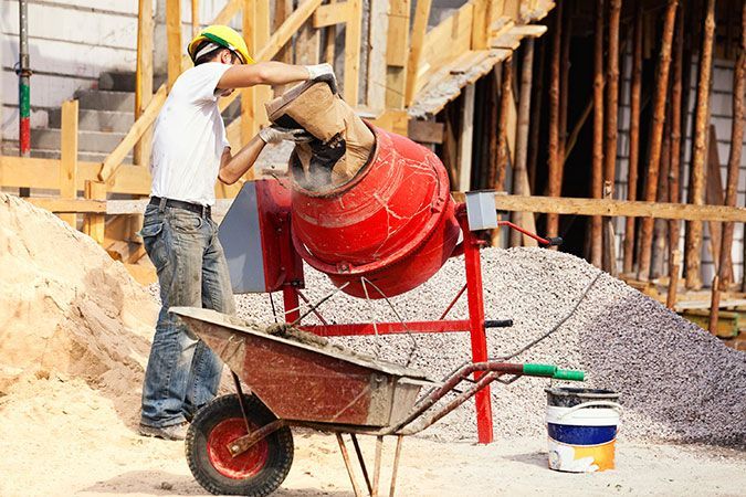 Funcionamiento de una revolvedora de concreto