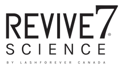 REVIVE7 Science logo in black text with “by Lashforever Canada” underneath