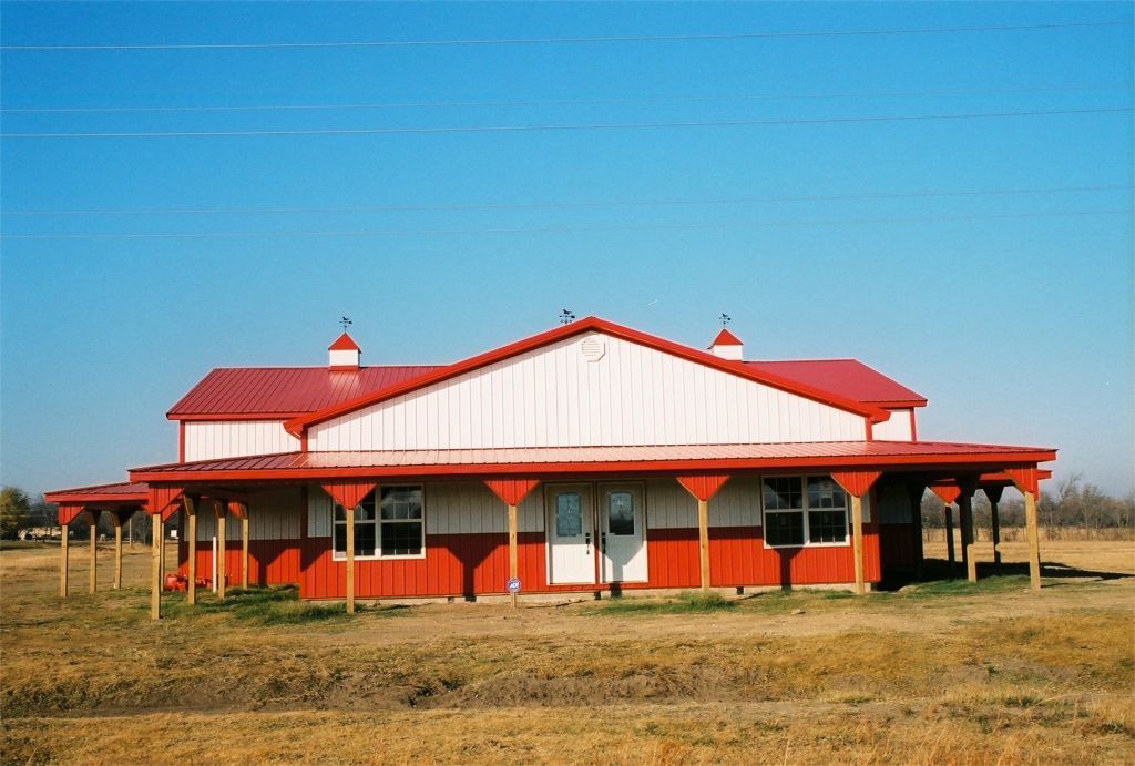Finished custom pole barn Tulsa, OK A&C Barn Builders, LLC