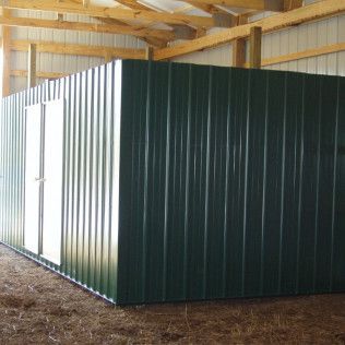 Construction progress on metal barn Tulsa, OK A&C Barn Builders, LLC