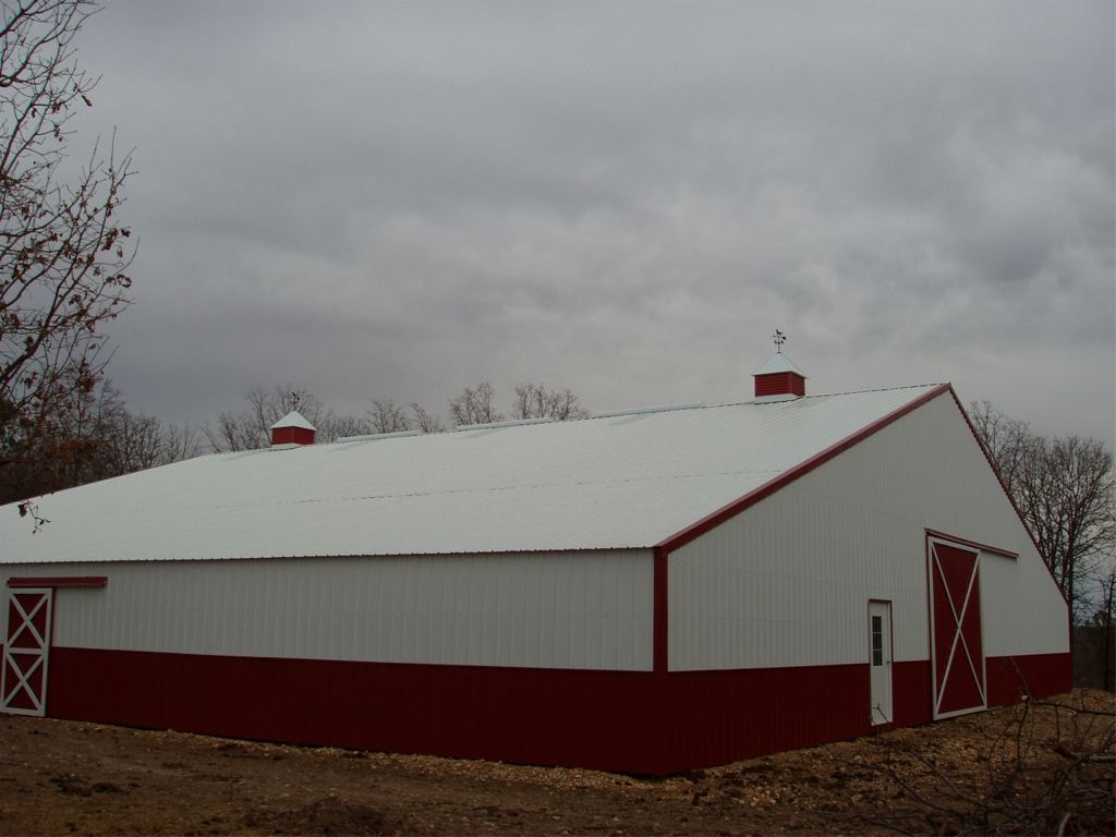 Metal building with concrete foundation Tulsa, OK A&C Barn Builders, LLC