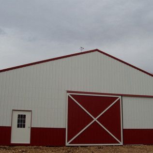 Exterior siding on metal building Tulsa, OK A&C Barn Builders, LLC