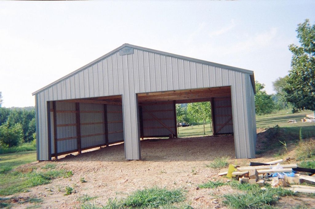 Pole barn with insulation installed Tulsa, OK A&C Barn Builders, LLC