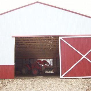 Classic red barn construction Tulsa, OK A&C Barn Builders, LLC