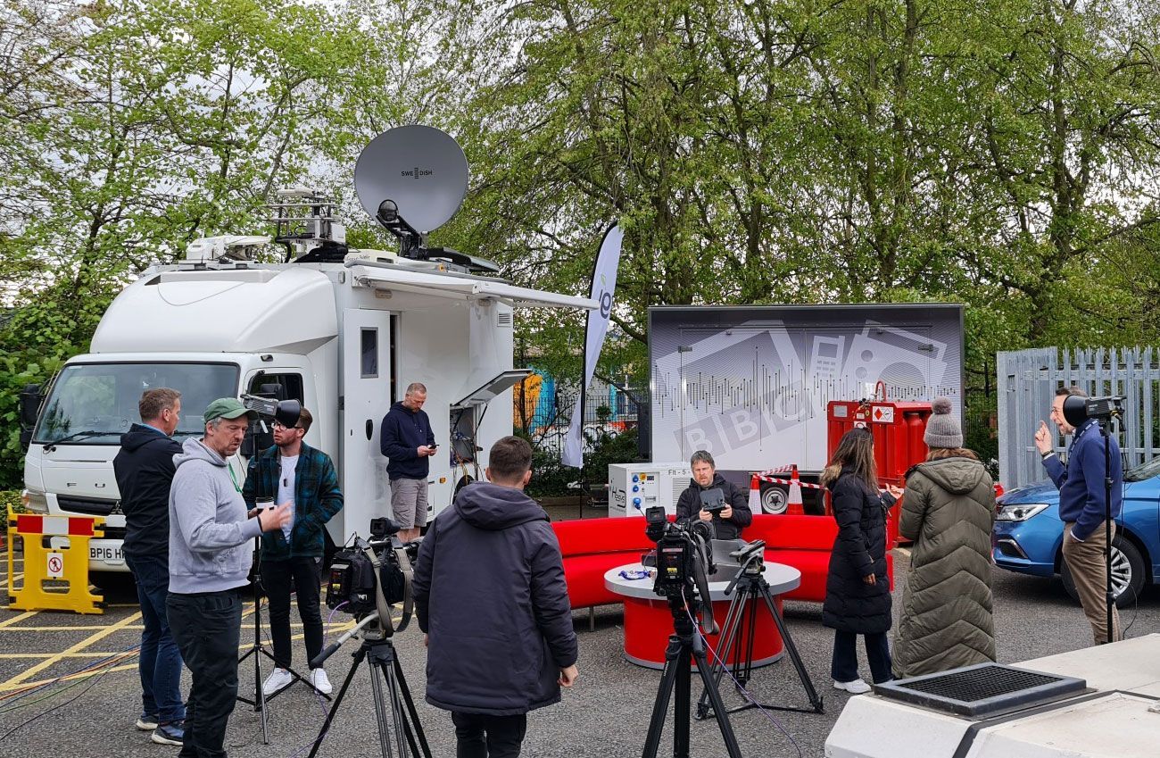 BBC Outside Broadcast - Powered by Hydrogen Fuel Cell Generator BBC Outside Broadcast - Powered by Hydrogen Fuel Cell Generator