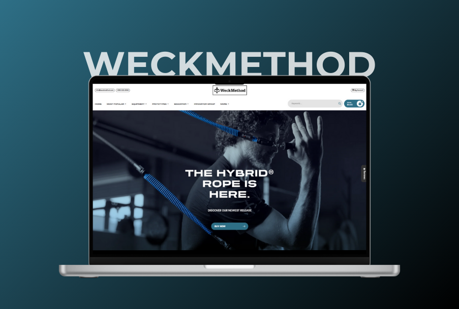 A laptop is open to a website called weckmethod