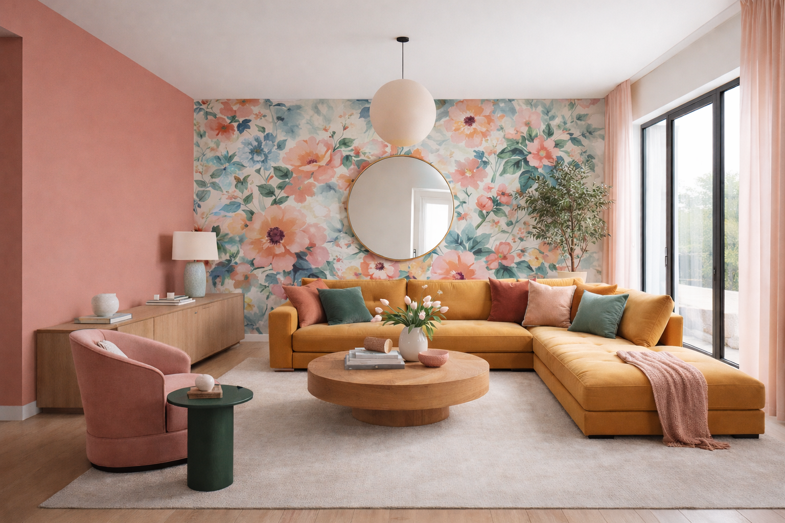 interieur, behangen