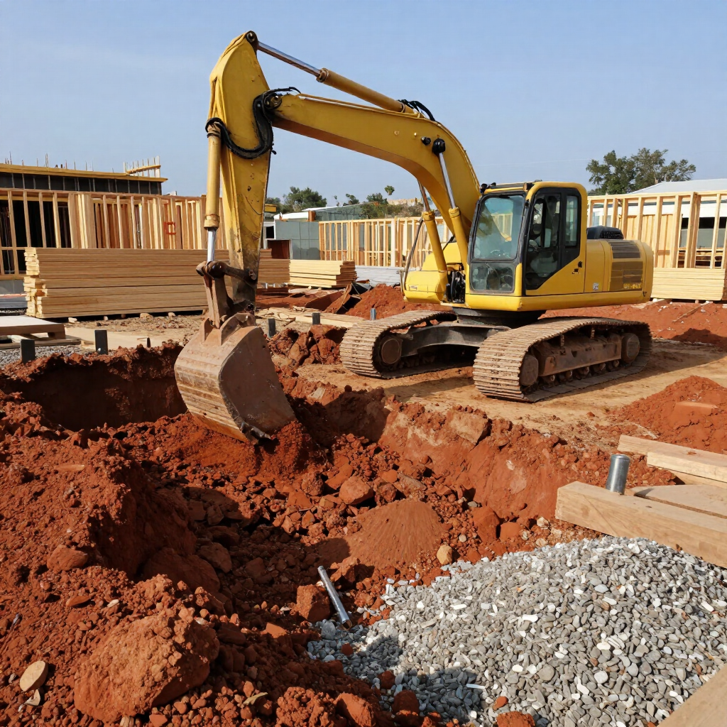 digging a new home foundation