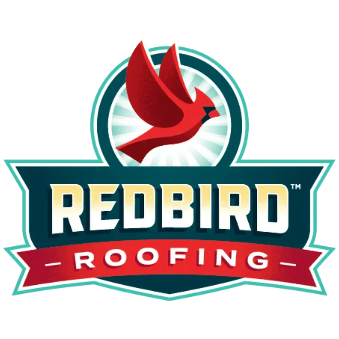RedBird Roofing company logo featuring a red cardinal
