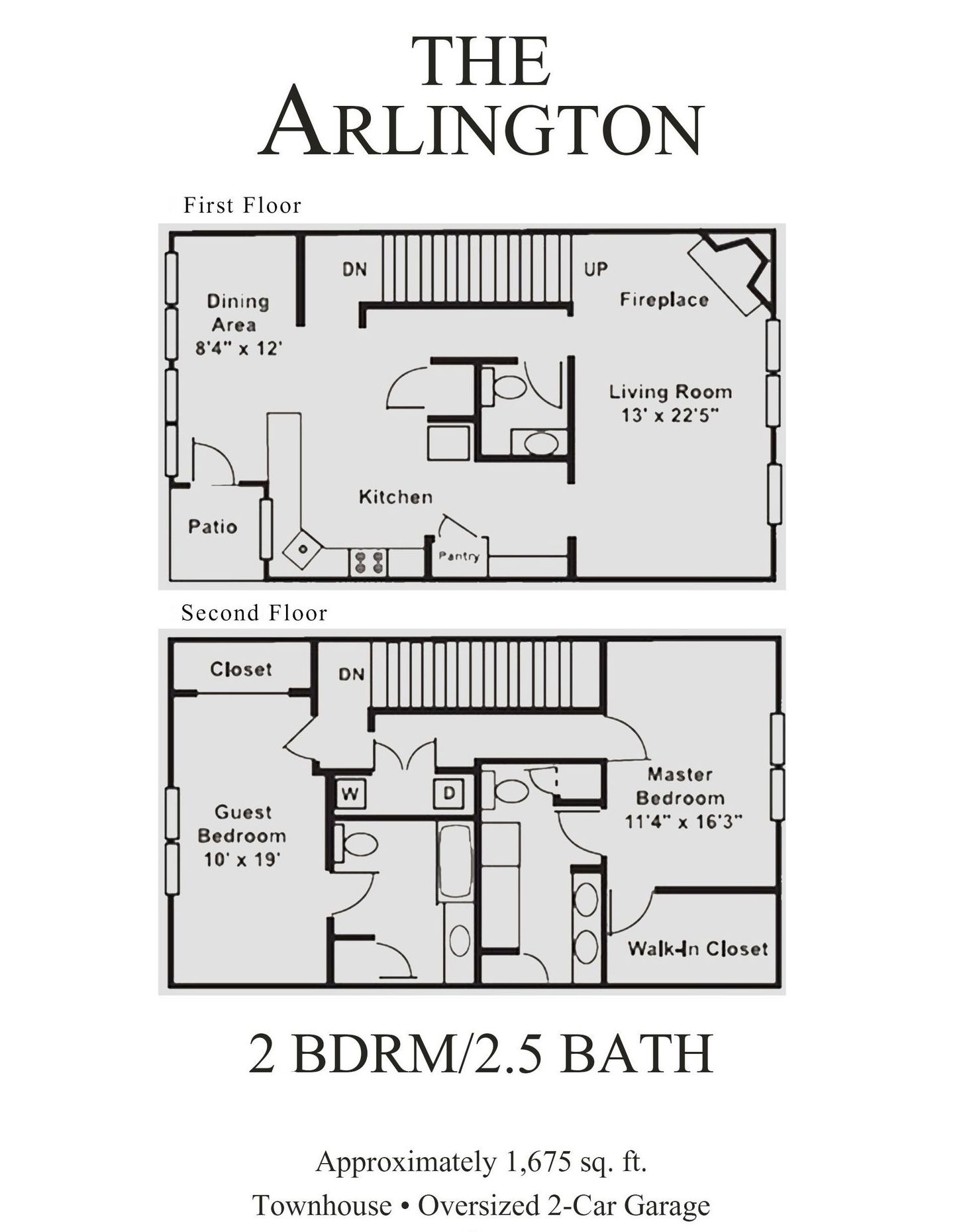 Arlington floor plan drawing