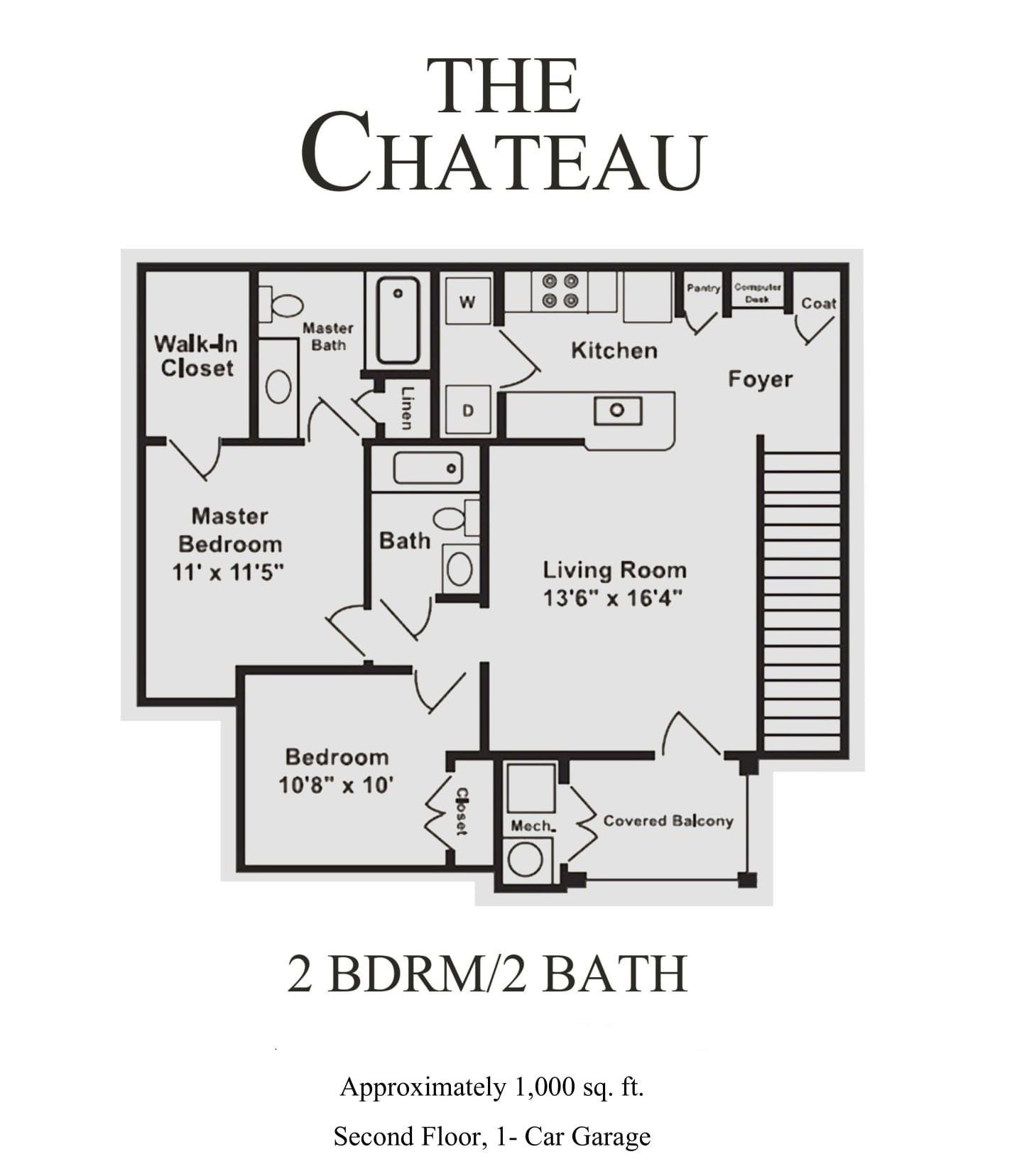 Chateau floor plan drawing