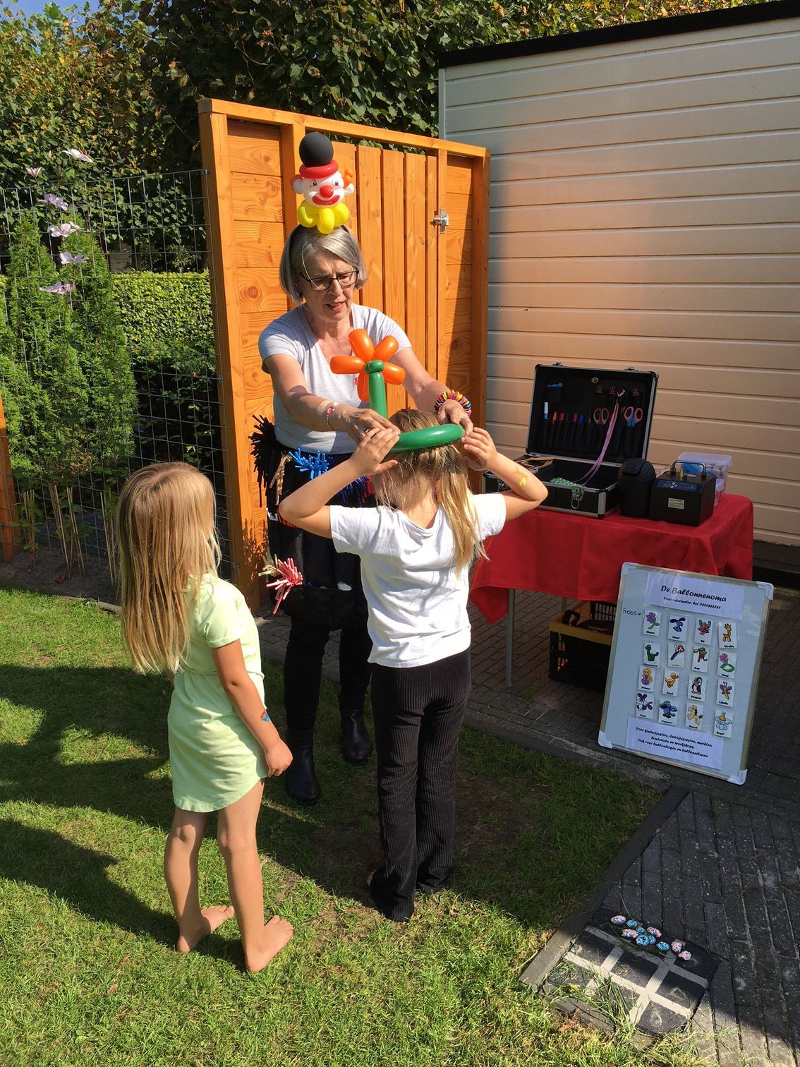 Ballonnenclown Emmen, Assen, Borger, Musselkanaal, Stadskanaal, Eext, Exloo, Buinen, Hoogeveen, Leek, Roden