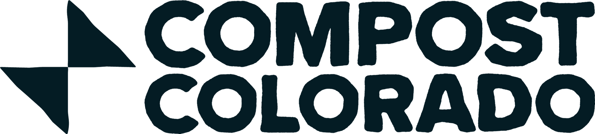 Logo for Compost Colorado, a dark green and white design.