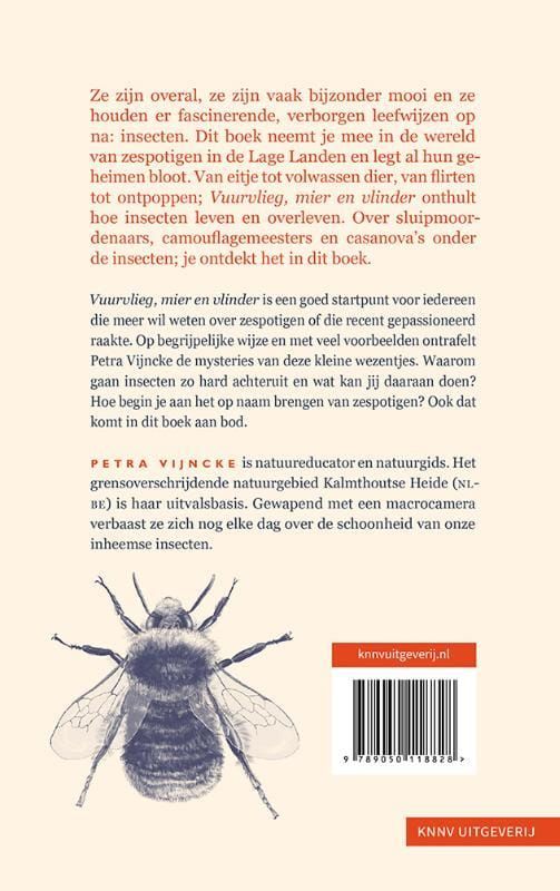 Boekcover met een mot en een kever. Titel: 