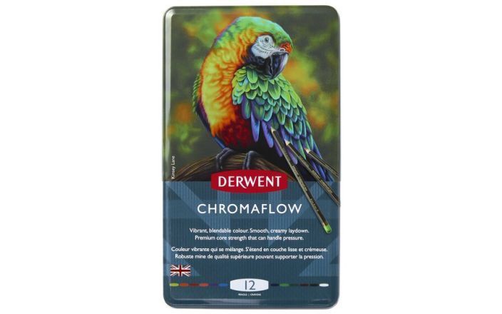 Derwent Chromoflow kleurpotloden  blik 12 stuks