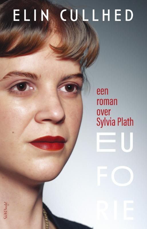 Boekcover: Portret van een vrouw met rode lippenstift. Titel 