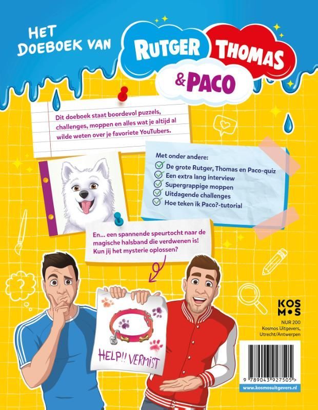 Thomas van Grinsven; Het doeboek van Rutger, Thomas en Paco