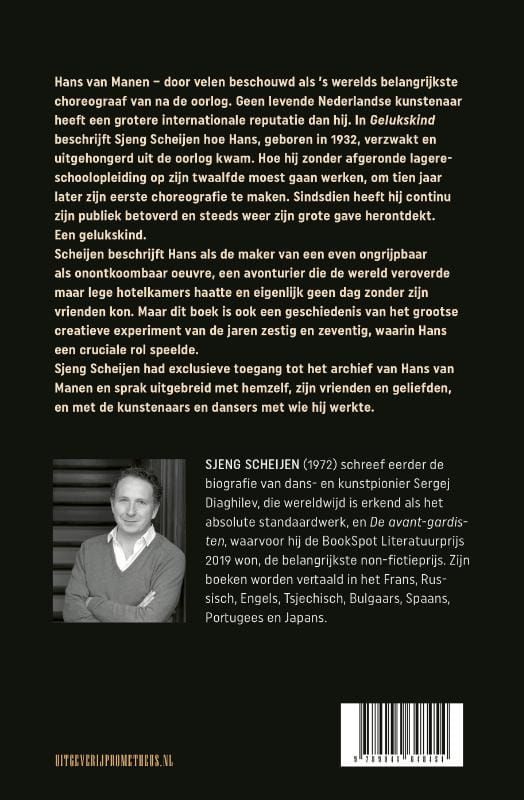 Book cover: Hans van Manen points forward. Title 