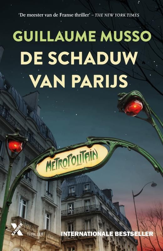 Book cover with a Paris metro entrance at night; title 