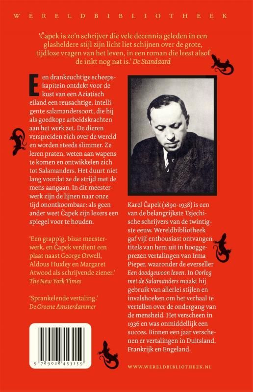 Karel Capek; Oorlog met de salamanders