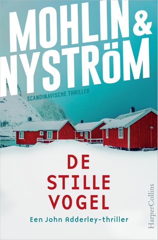 Boekcover met rode hutten in de sneeuw, titel 
