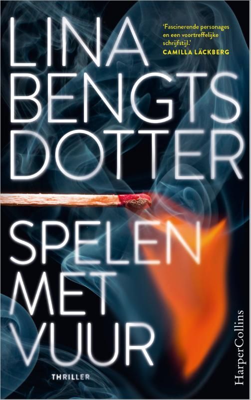 Book cover: Match about to light flame, title 