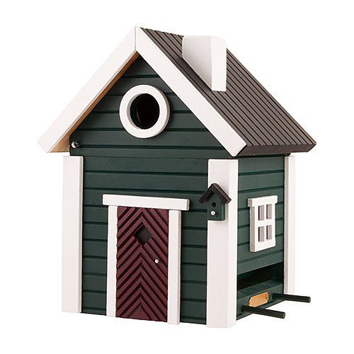 Voederhuisje/ nestkastje (groen huisje)