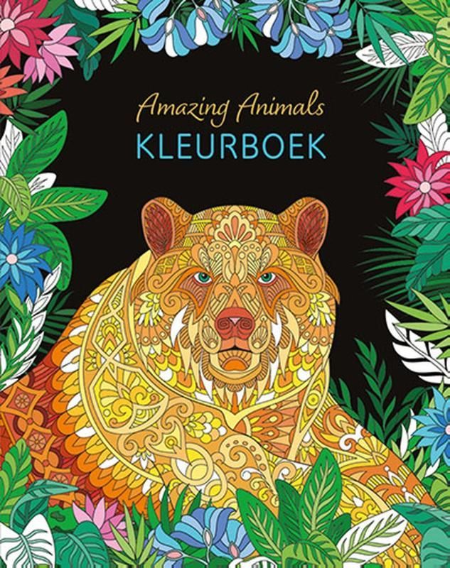 Omslag van een kleurboek voor volwassenen, 