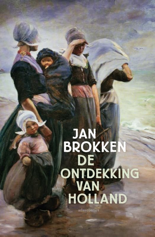 Kustscène, vrouwen in traditionele kleding, getiteld 