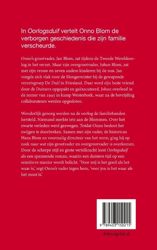 Onno Blom; Oorlogsduif