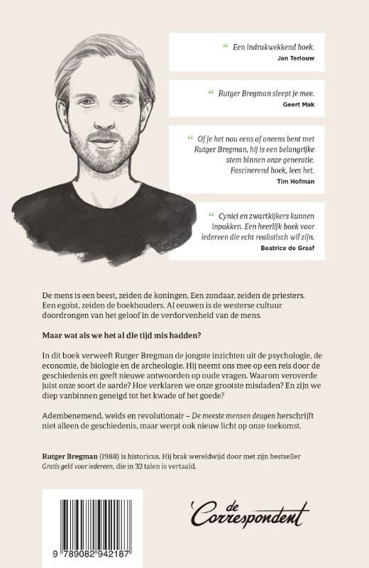 Rudger Bregman; De meeste mensen deugen