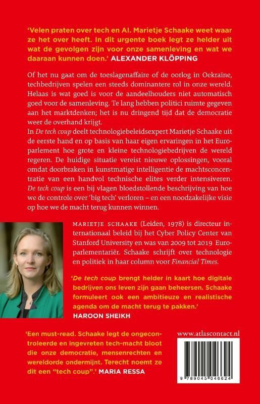 Marietje Schaake; De tech coup